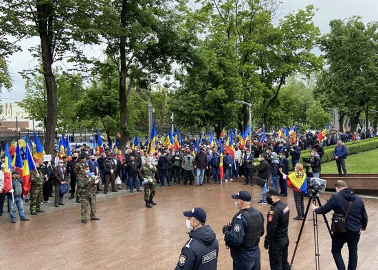 Акция протеста в Молдавии