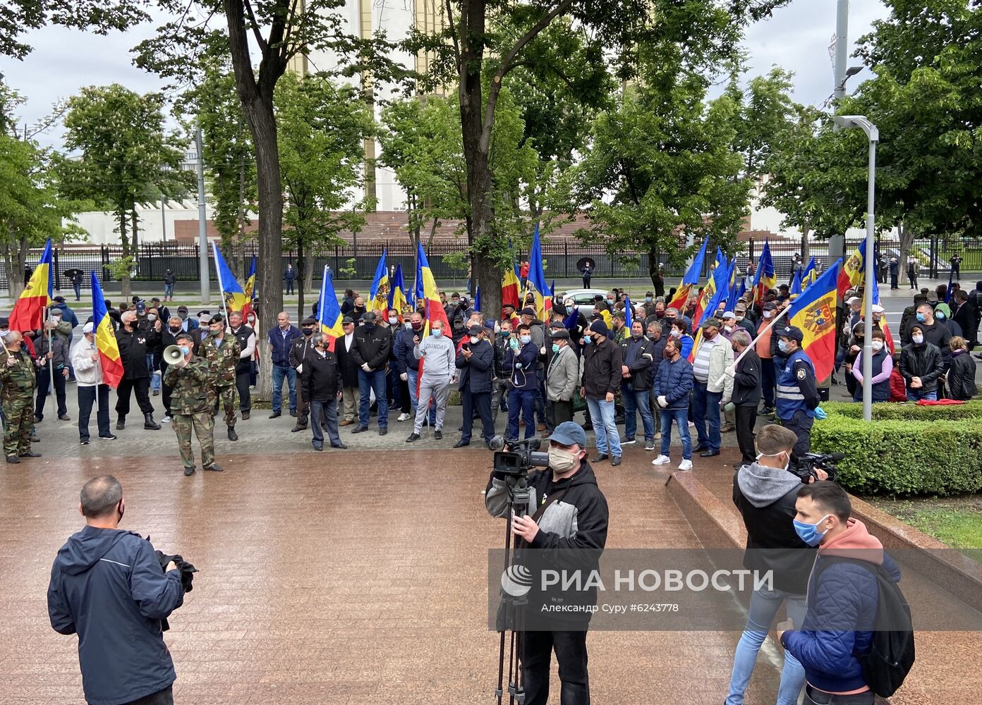 Акция протеста в Молдавии