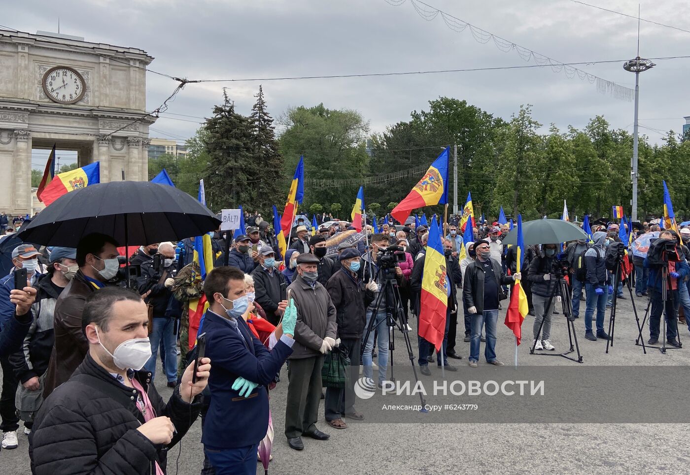 Акция протеста в Молдавии