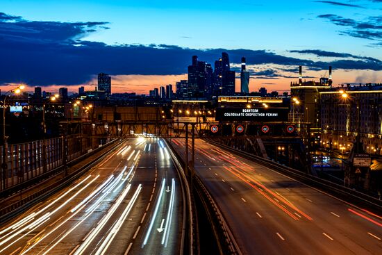 Москва во время режима самоизоляции жителей