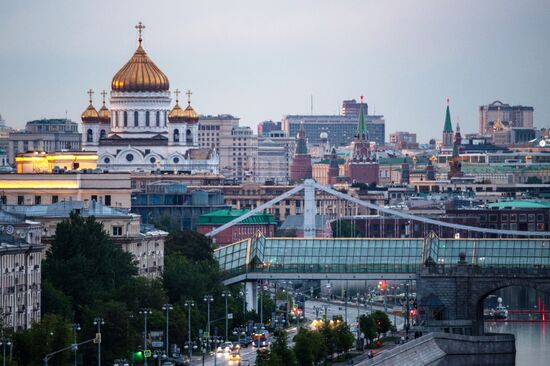 Москва во время режима самоизоляции жителей