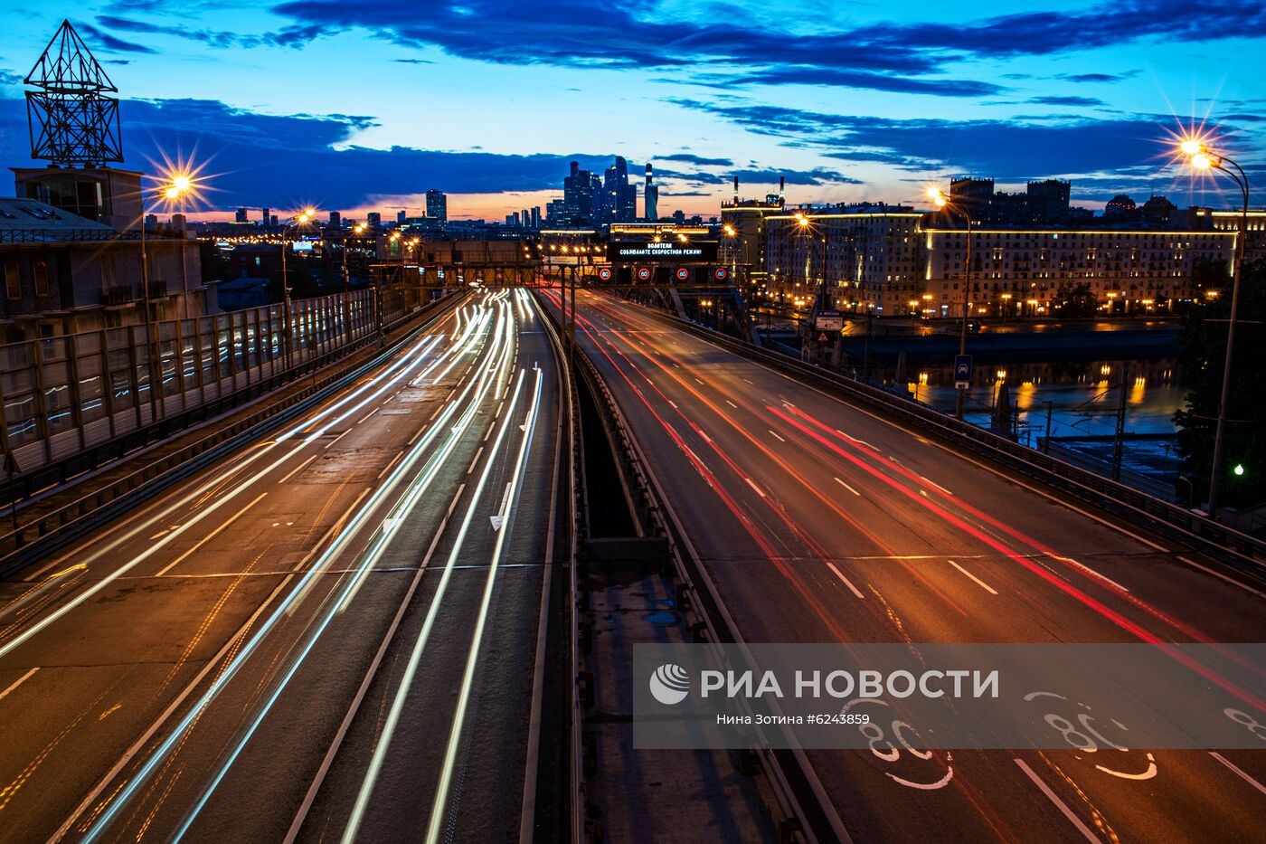 Москва во время режима самоизоляции жителей