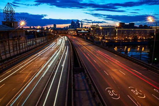Москва во время режима самоизоляции жителей