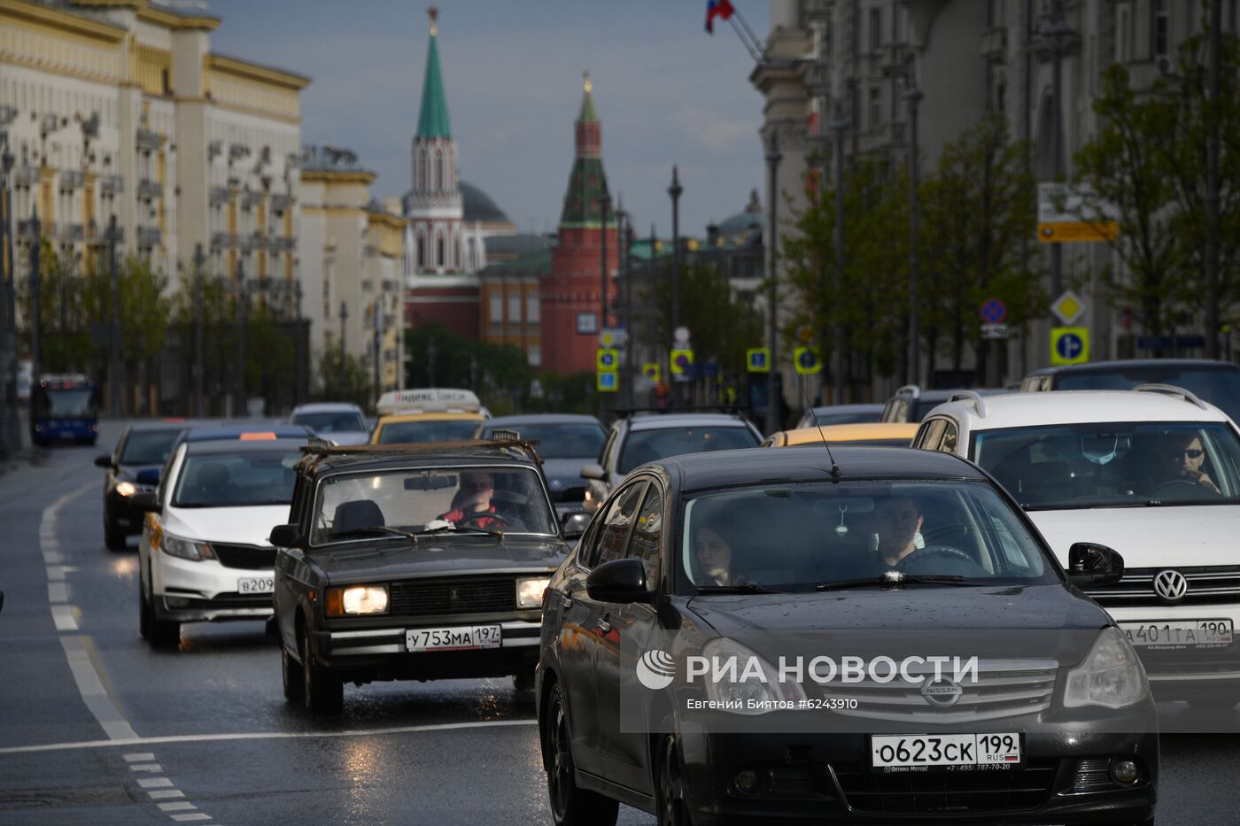 Москва во время режима самоизоляции жителей