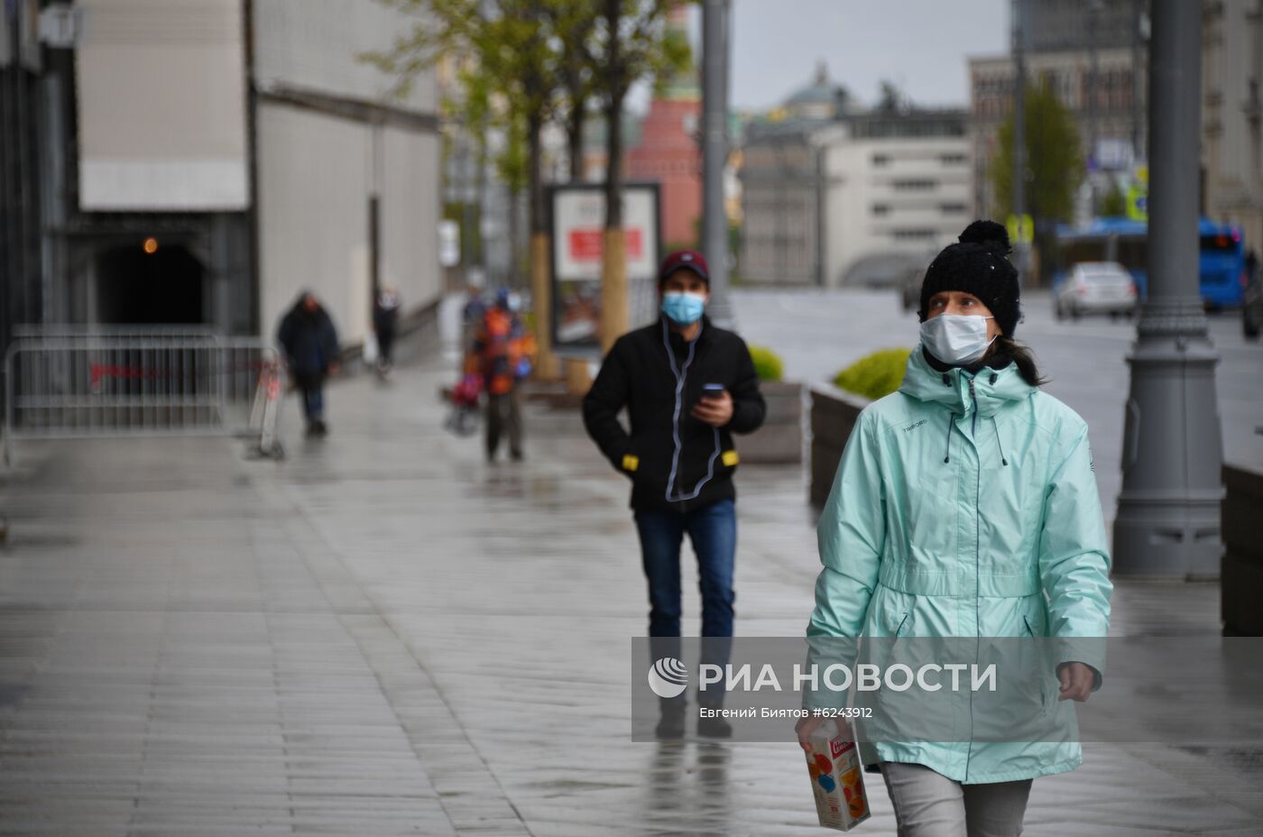 Москва во время режима самоизоляции жителей
