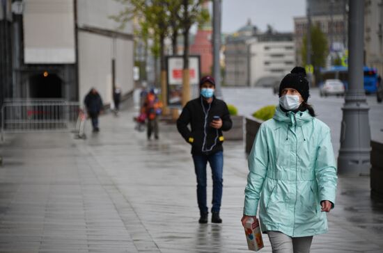 Москва во время режима самоизоляции жителей
