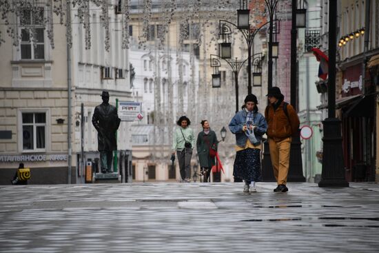 Москва во время режима самоизоляции жителей