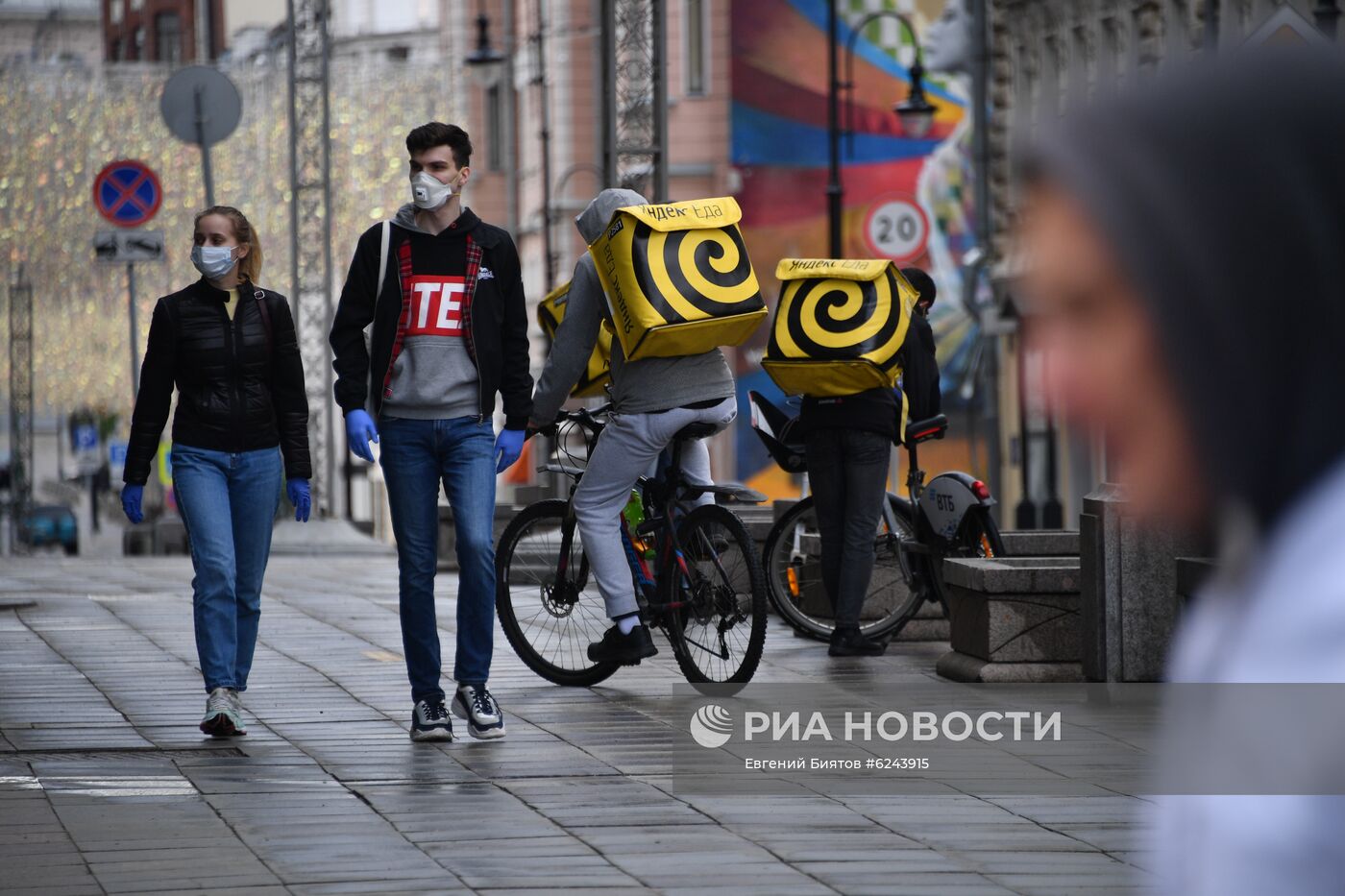 Москва во время режима самоизоляции жителей