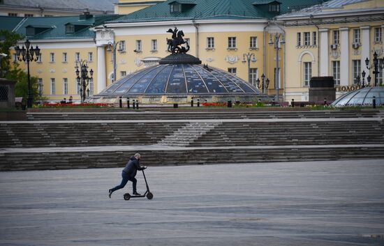 Москва во время режима самоизоляции жителей