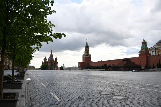 Москва во время режима самоизоляции жителей