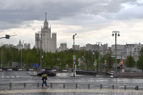 Москва во время режима самоизоляции жителей