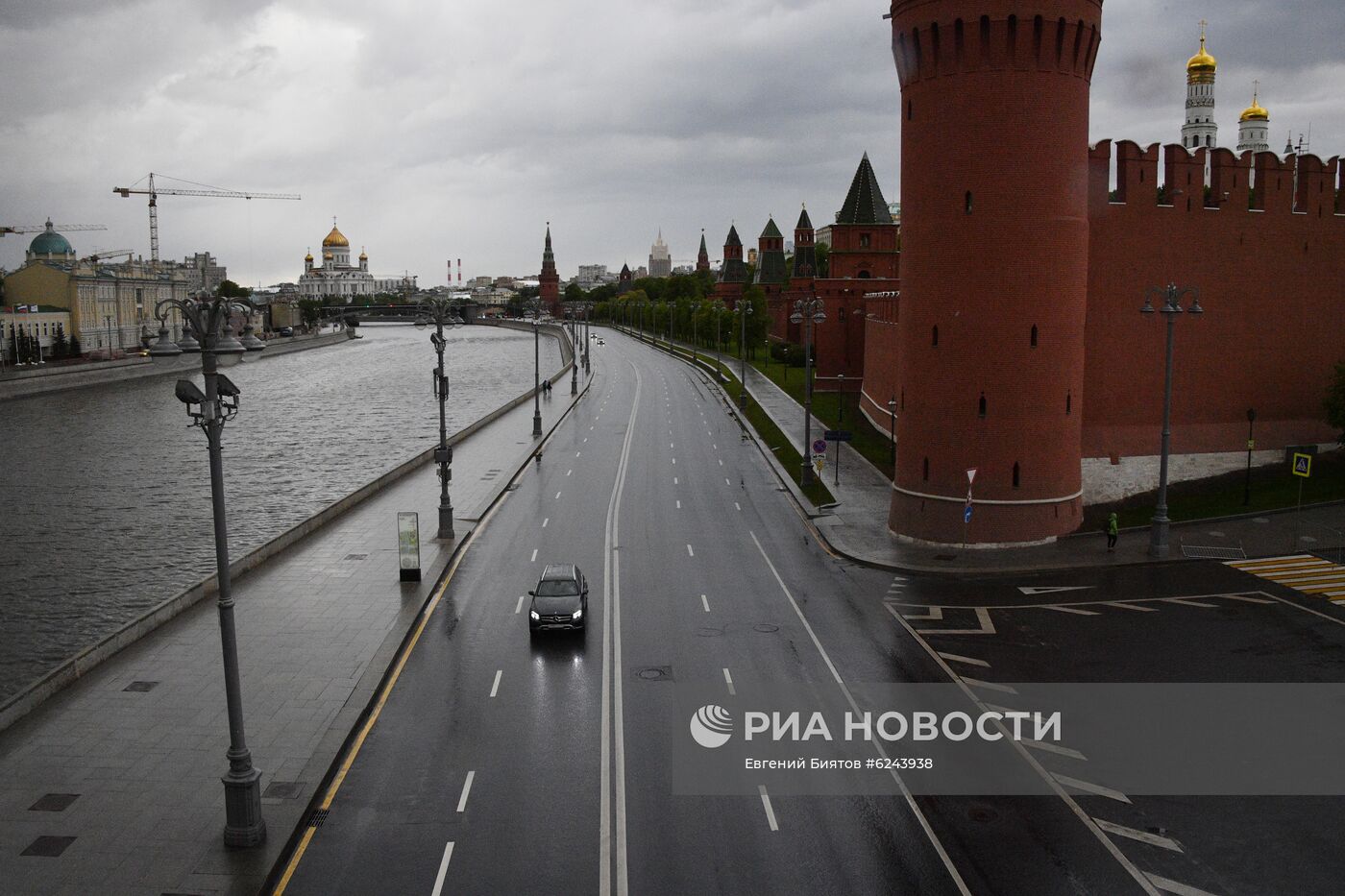 Москва во время режима самоизоляции жителей