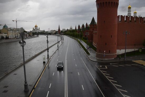 Москва во время режима самоизоляции жителей