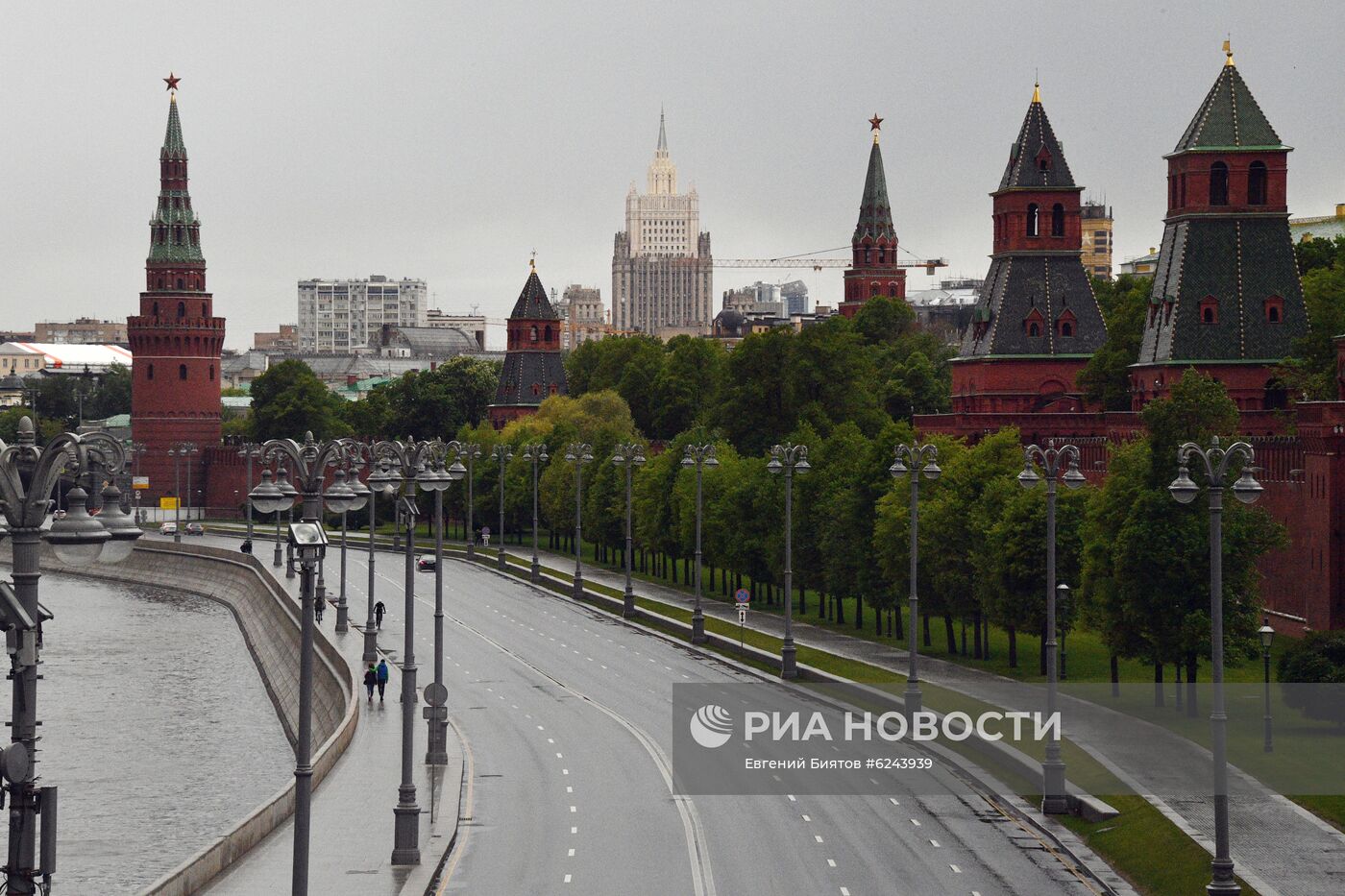 Москва во время режима самоизоляции жителей