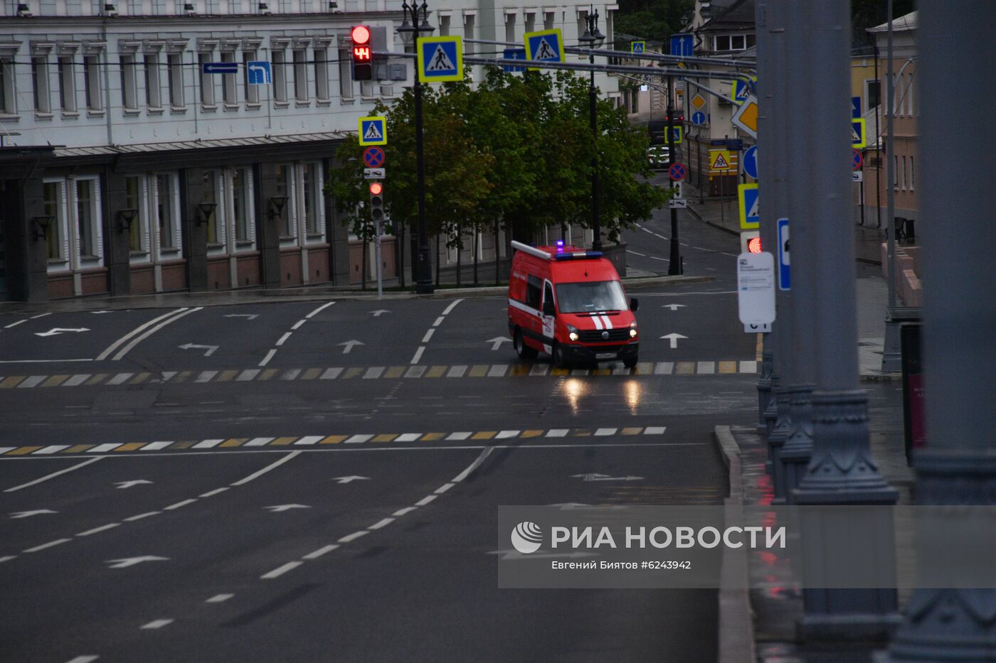 Москва во время режима самоизоляции жителей