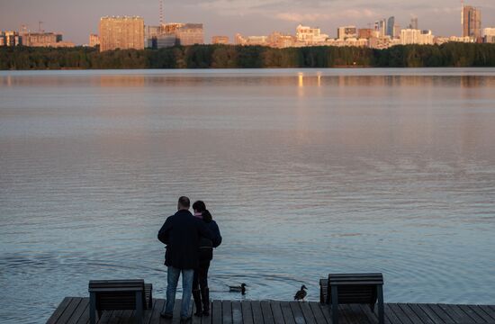 Москва во время режима самоизоляции жителей