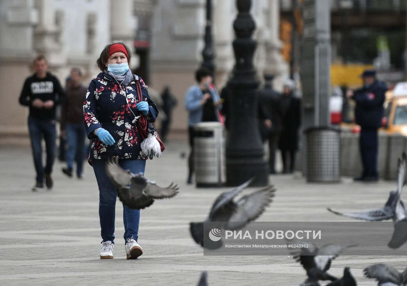 Москва во время режима самоизоляции жителей 