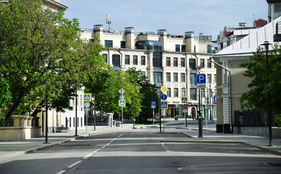 Москва во время режима самоизоляции жителей