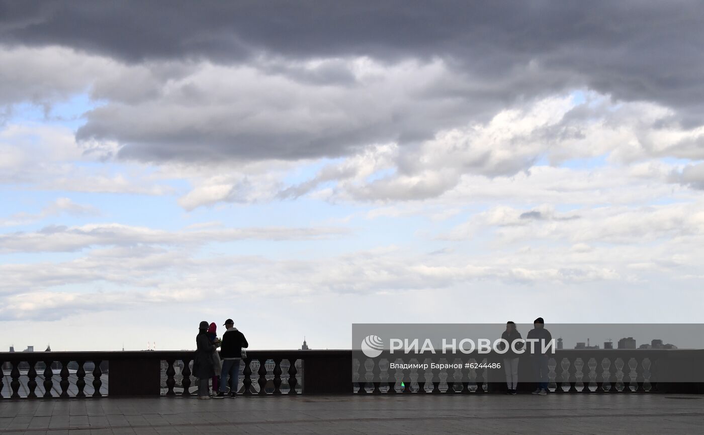 Москва во время режима самоизоляции жителей