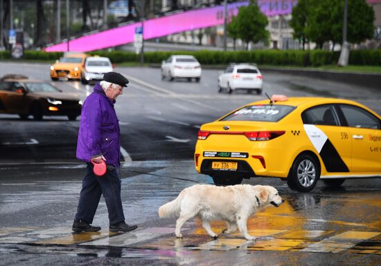 Москва во время режима самоизоляции жителей