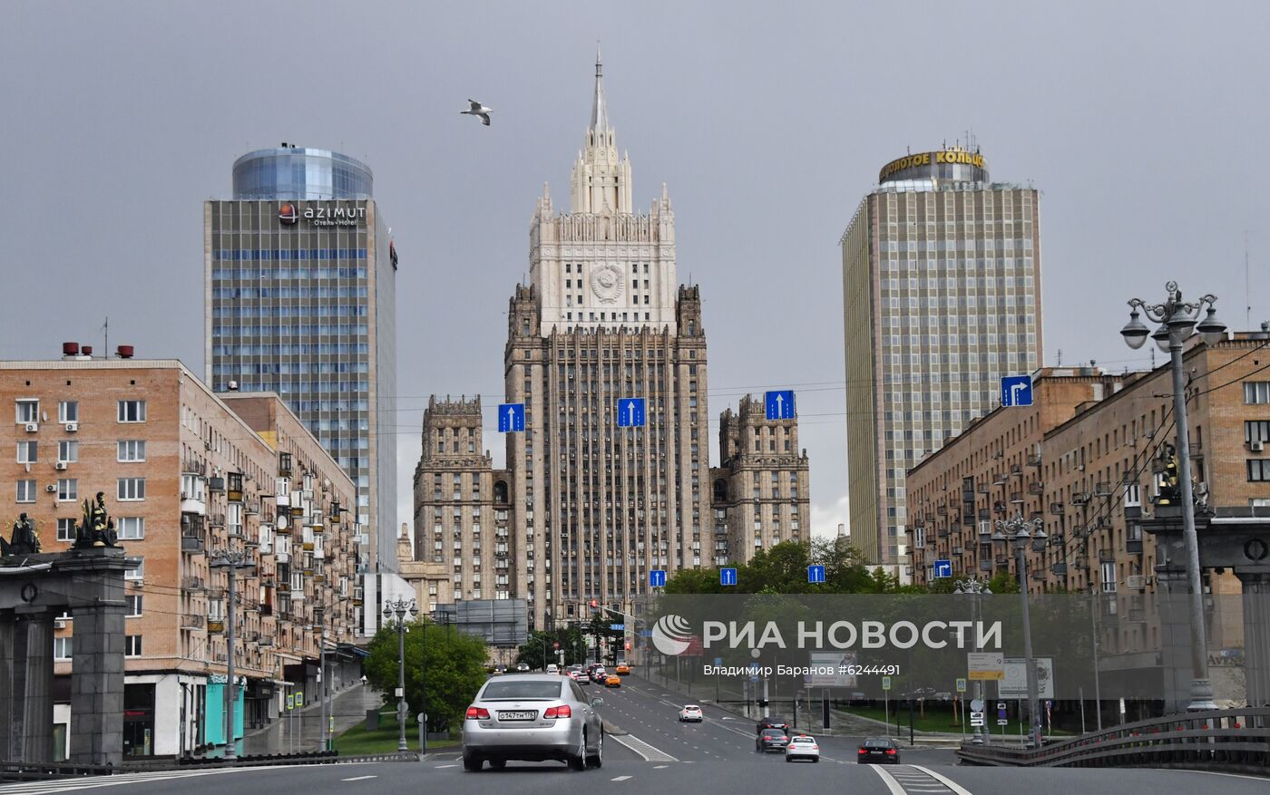 Москва во время режима самоизоляции жителей