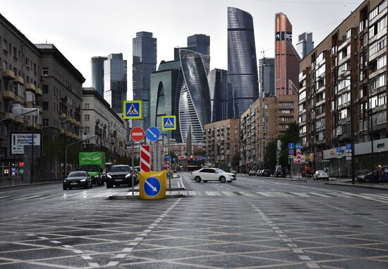 Москва во время режима самоизоляции жителей