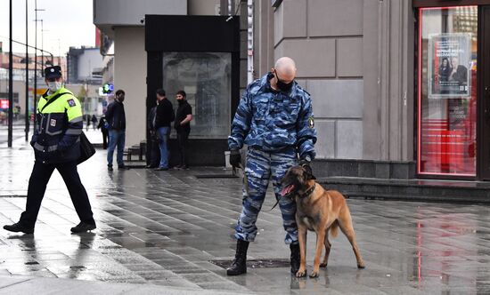 Москва во время режима самоизоляции жителей