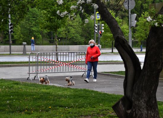 Москва во время режима самоизоляции жителей