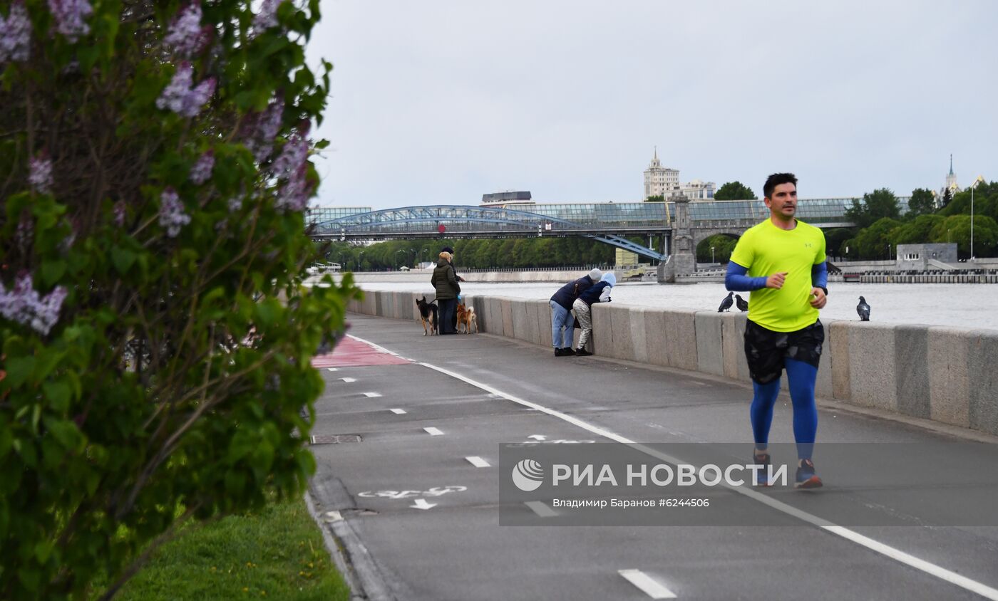 Москва во время режима самоизоляции жителей