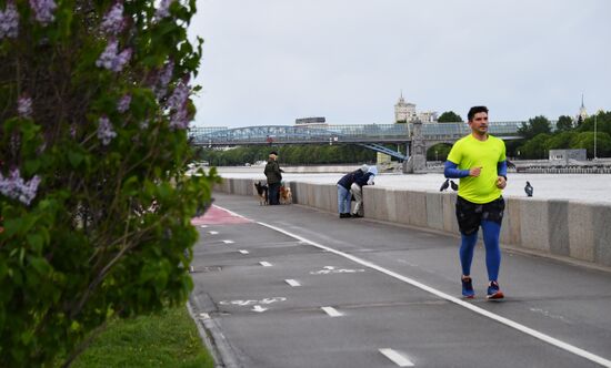 Москва во время режима самоизоляции жителей