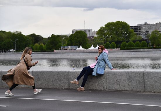 Москва во время режима самоизоляции жителей
