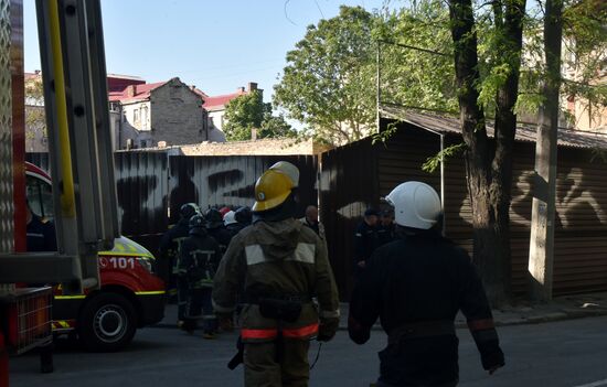 В Одессе обрушилась стена жилого дома