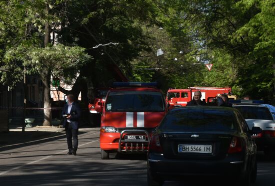 В Одессе обрушилась стена жилого дома