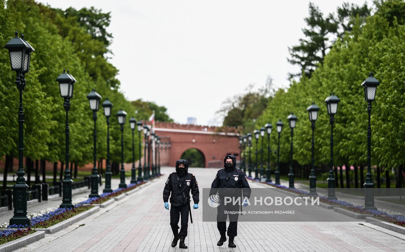 Москва во время режима самоизоляции жителей 