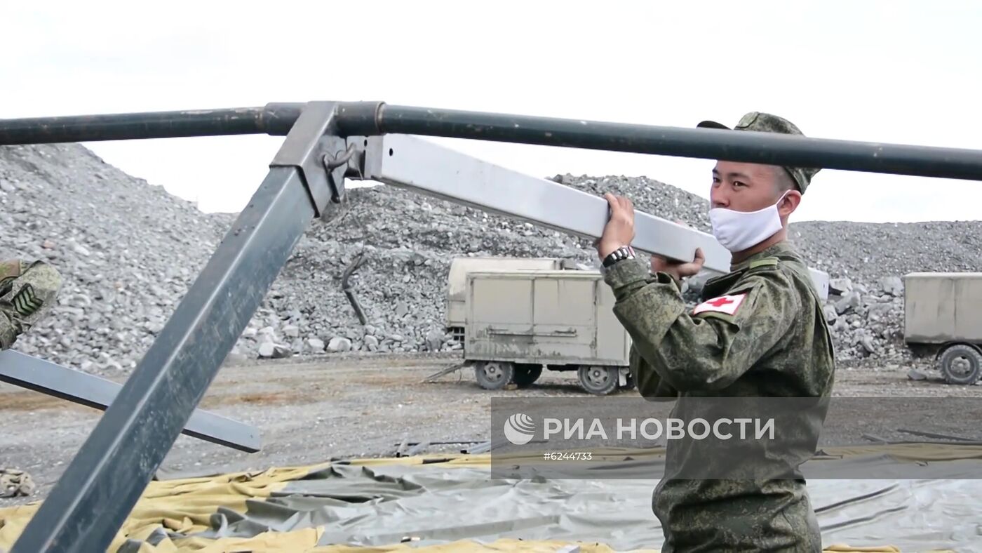 Военнослужащие ЦВО развернули полевой мобильный госпиталь в Красноярском крае