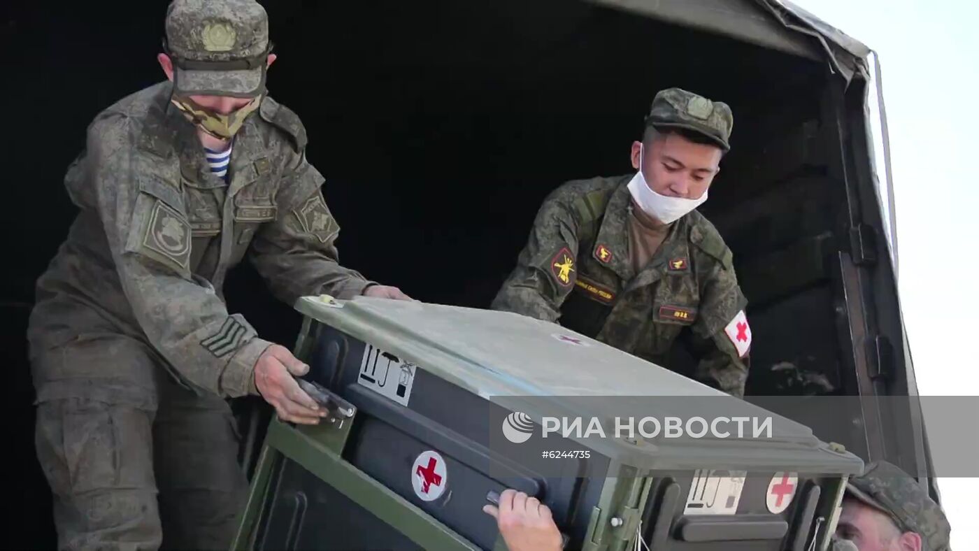 Военнослужащие ЦВО развернули полевой мобильный госпиталь в Красноярском крае