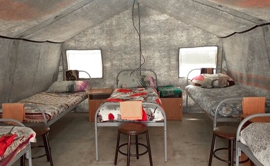 Пункт временного размещения для граждан Азербайджана в Дагестане