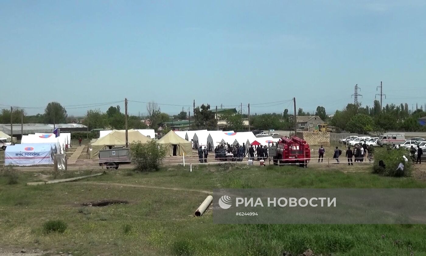 Пункт временного размещения для граждан Азербайджана в Дагестане