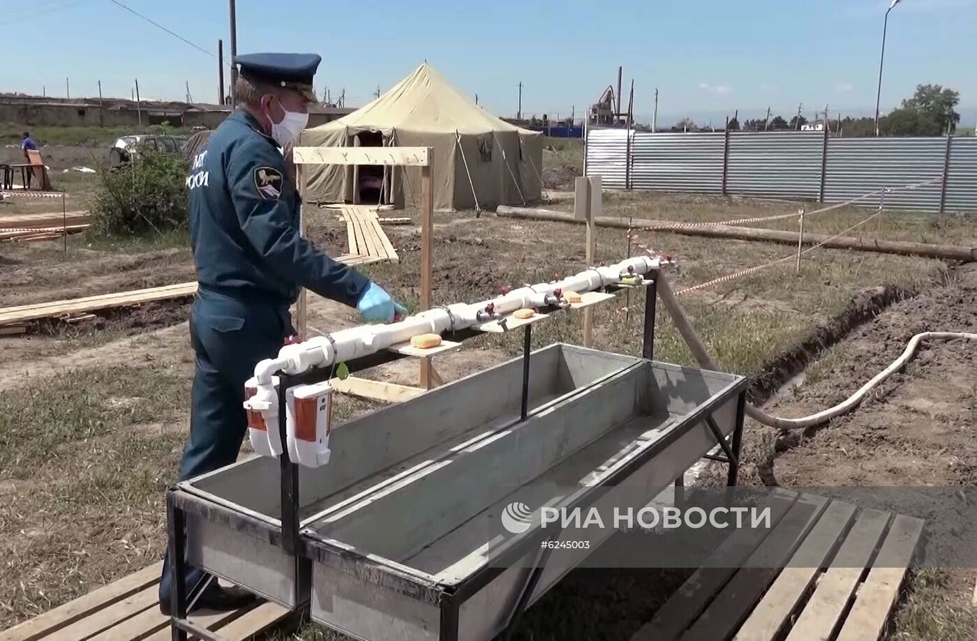 Пункт временного размещения для граждан Азербайджана в Дагестане