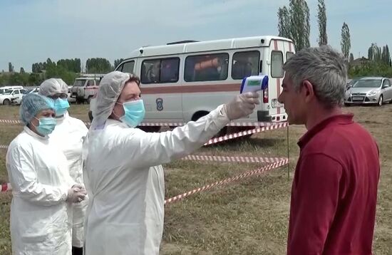 Пункт временного размещения для граждан Азербайджана в Дагестане