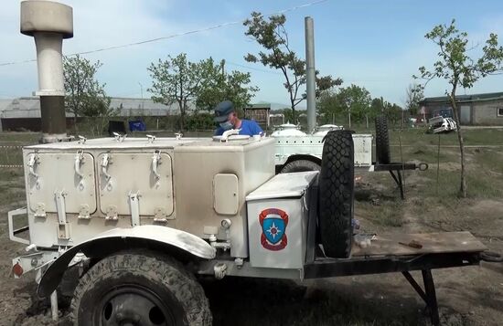 Пункт временного размещения для граждан Азербайджана в Дагестане