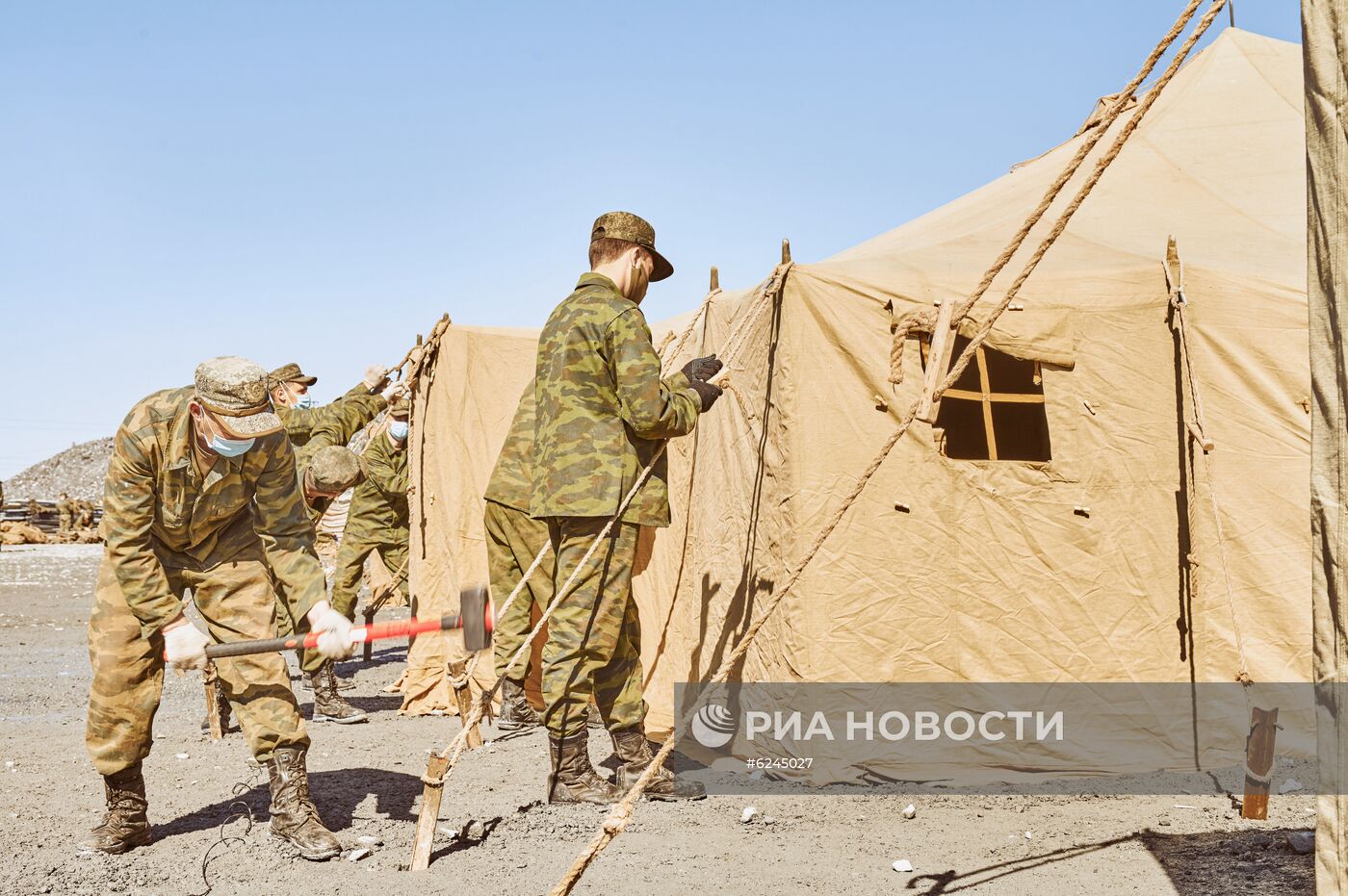 Военнослужащие ЦВО развернули полевой мобильный госпиталь в Красноярском крае