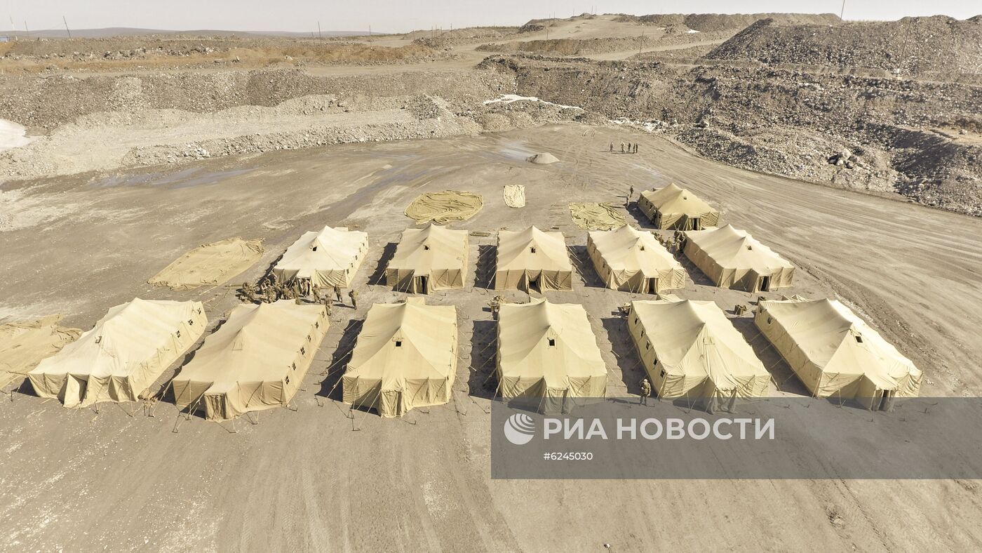 Военнослужащие ЦВО развернули полевой мобильный госпиталь в Красноярском крае