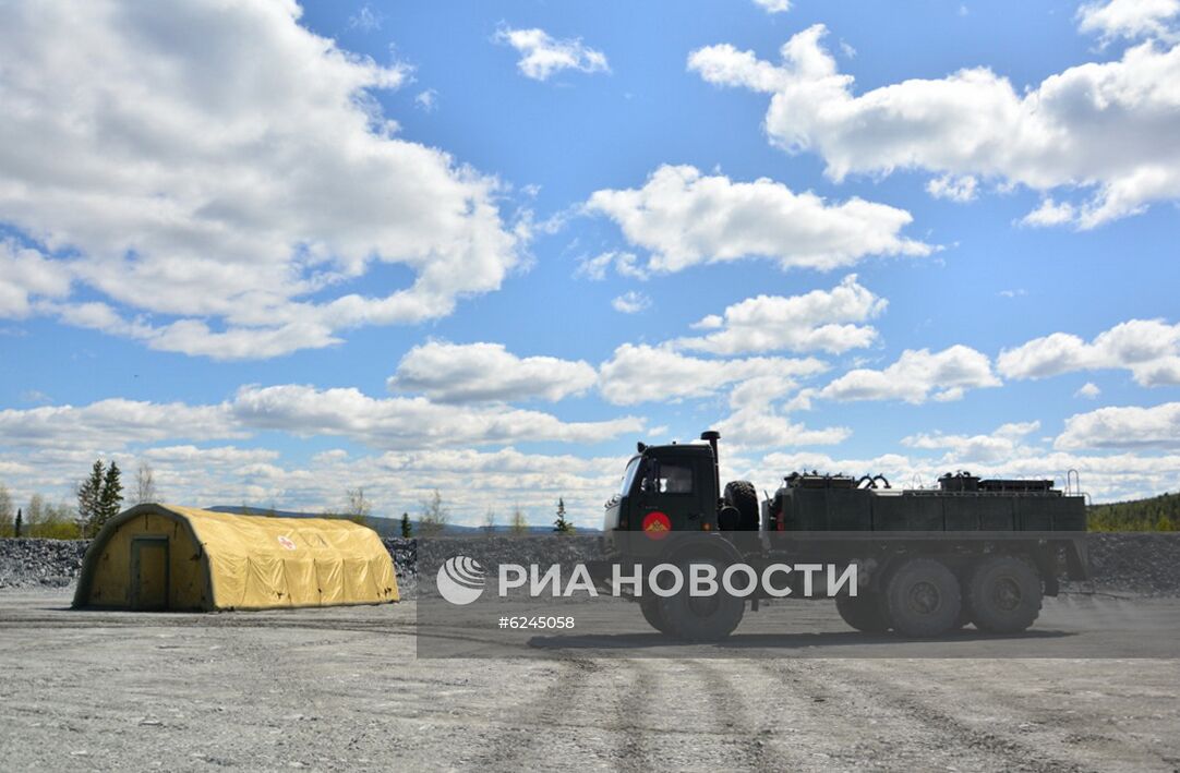 Военнослужащие ЦВО развернули полевой мобильный госпиталь в Красноярском крае