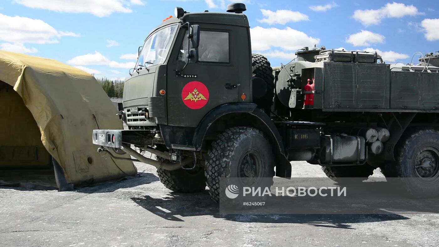 Военнослужащие ЦВО развернули полевой мобильный госпиталь в Красноярском крае