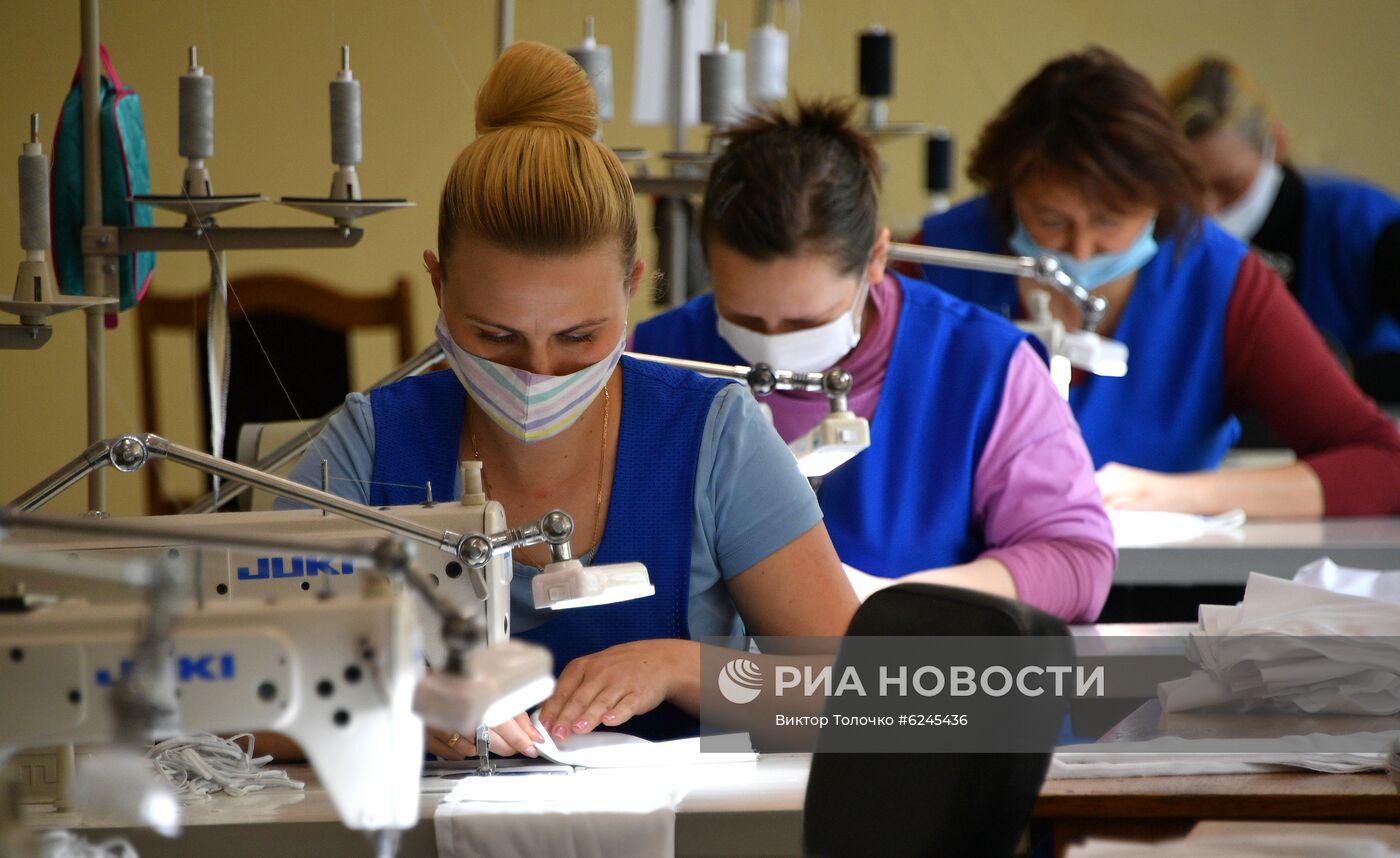 Пошив защитных масок в Минске