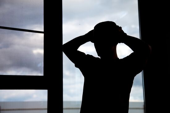 Домашняя тренировка лыжника Д. Спицова