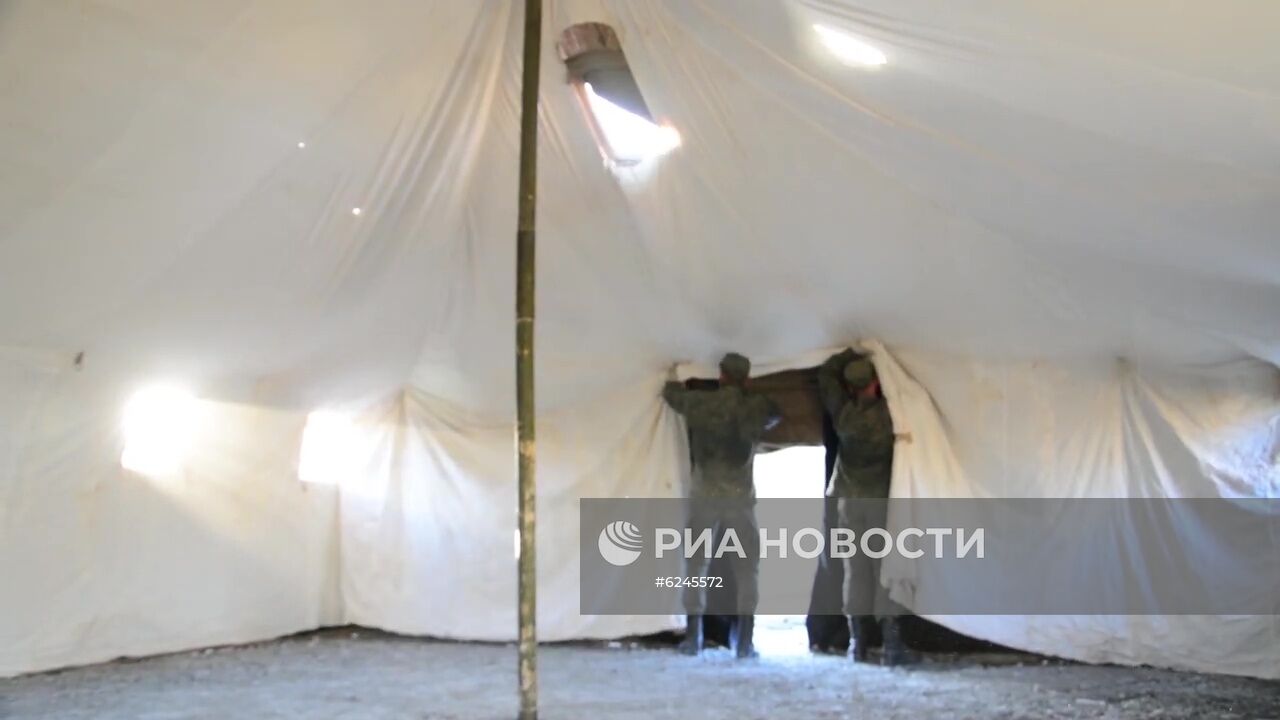 Военнослужащие ЦВО развернули полевой мобильный госпиталь в Красноярском крае