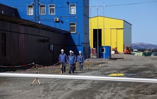 Производство компании "РусГазШельф" в Мурманске