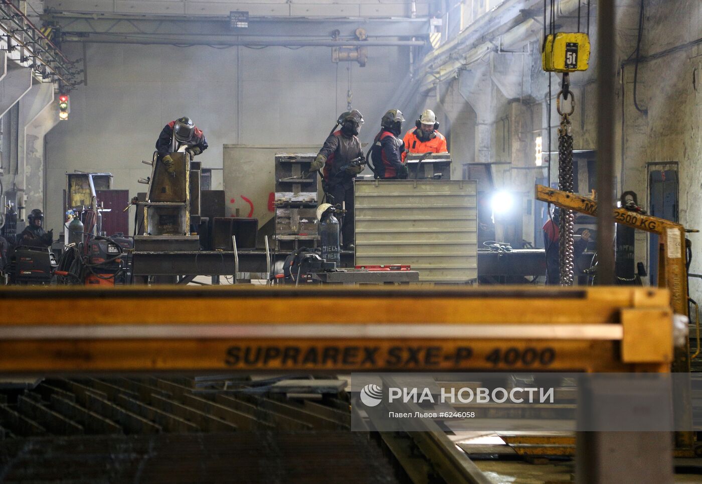 Производство компании "РусГазШельф" в Мурманске